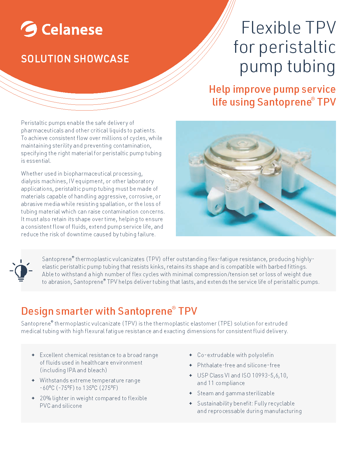 TPV - Santoprene TPV for Peristaltic Pump Tubing - Solution Showcase - (Image)
